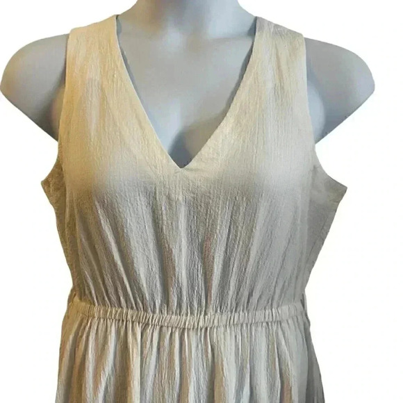 Calvin Klein white ruffled sleeveless sundress est size XL missing size tag - Picture 3 of 11